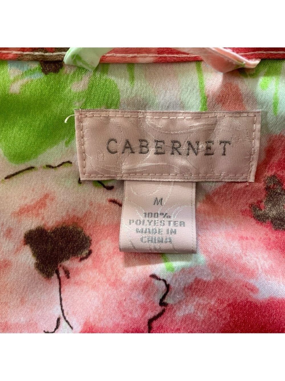 Cabernet Floral Robe - Picture 4 of 5